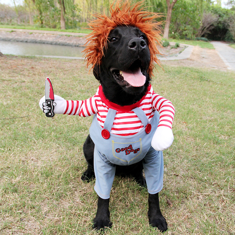 Deadly Doll Dog Pet Costume Halloween Pet Costume Wig Medium Large Dog Amazon Hot