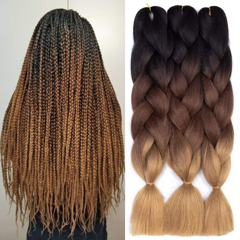Fiber Braid African Wig Braid Color Gradient Color Chemical Fiber Big Braid African Dreadlocks Colored Hair Band