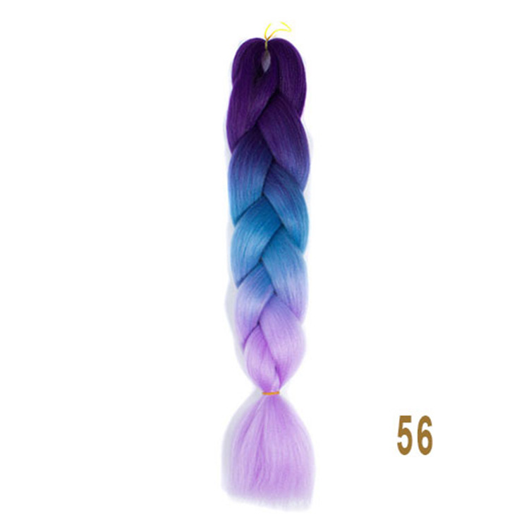 Fiber Braid African Wig Braid Color Gradient Color Chemical Fiber Big Braid African Dreadlocks Colored Hair Band