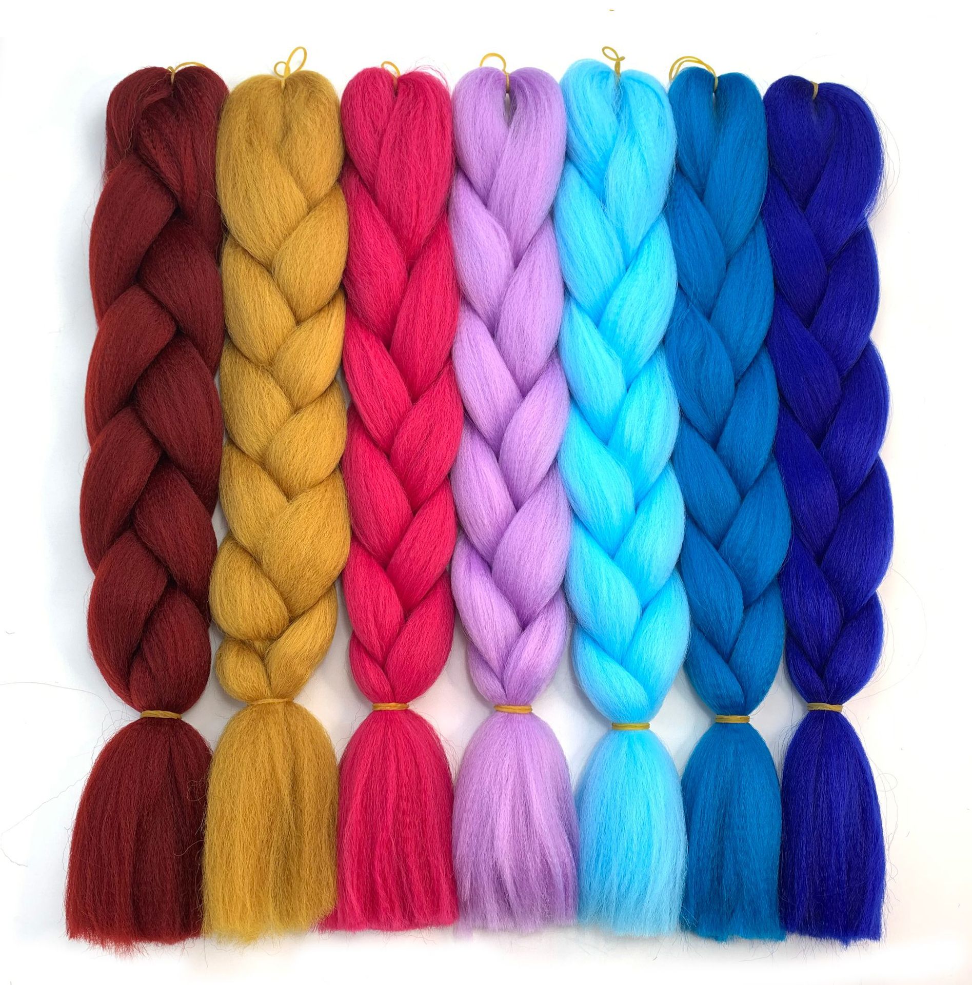 European and American Foreign Trade Chemical Fiber Big Braid Color Braids High-Temperature Fiber Gradient Dreadlocks African Wig Braid