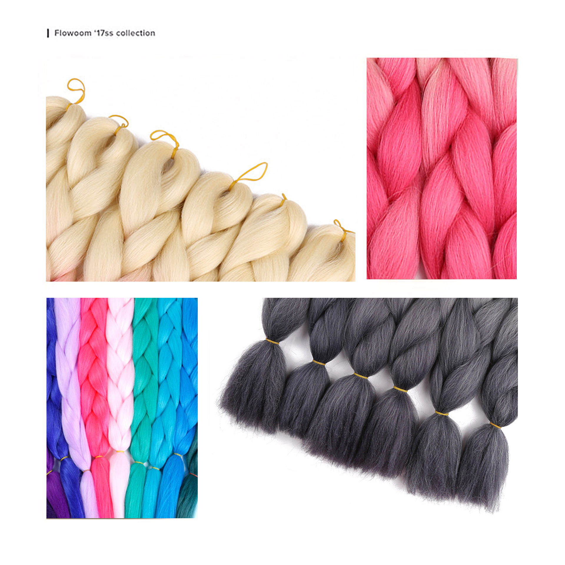 European and American Foreign Trade Chemical Fiber Big Braid Color Braids High-Temperature Fiber Gradient Dreadlocks African Wig Braid European and American Foreign Trade Chemical Fiber Big Braid Color Braids High-Temperature Fiber Gradient Dreadlocks African Wig Braid