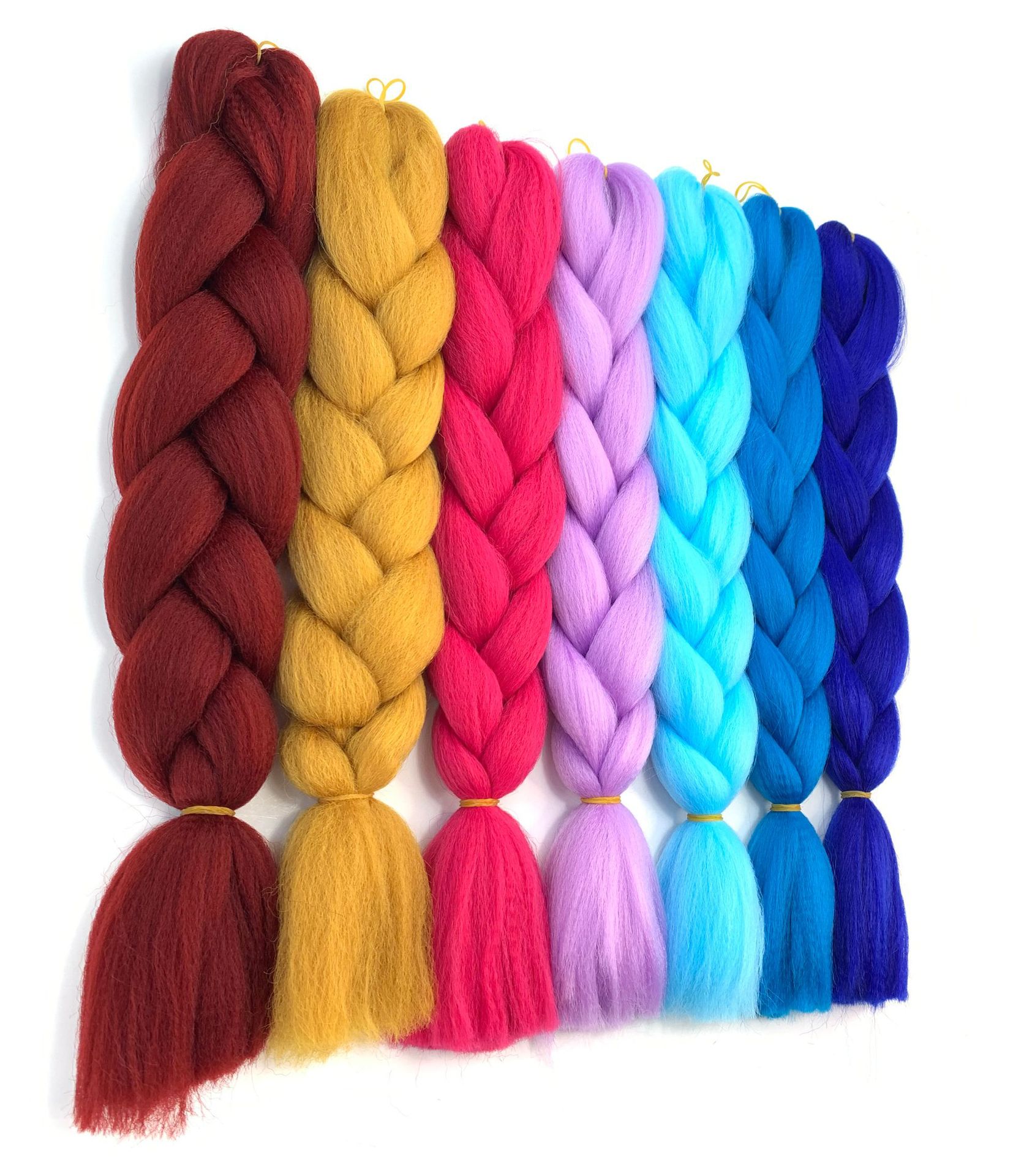 European and American Foreign Trade Chemical Fiber Big Braid Color Braids High-Temperature Fiber Gradient Dreadlocks African Wig Braid European and American Foreign Trade Chemical Fiber Big Braid Color Braids High-Temperature Fiber Gradient Dreadlocks African Wig Braid