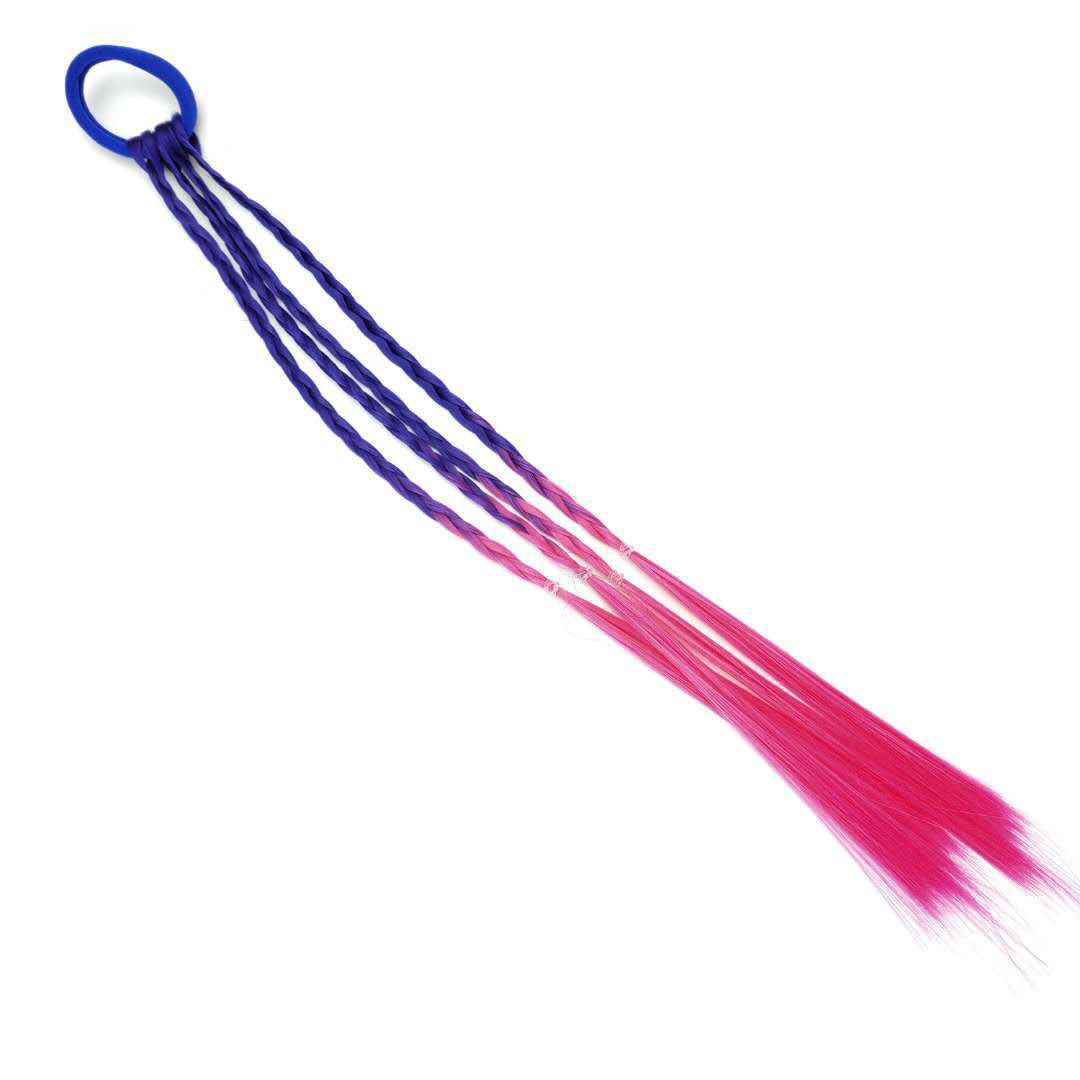Children&#039;s Wig Braid Korean Girl Color Hair Ring Hair Accessories Little Girl Hair Band Twist Braid Headdress