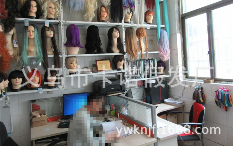 Kanuo Fiber Hair High-Temperature Fiber Hair Wholesale to Map Sample Cos Wig Custom Rose Net Origin Supply