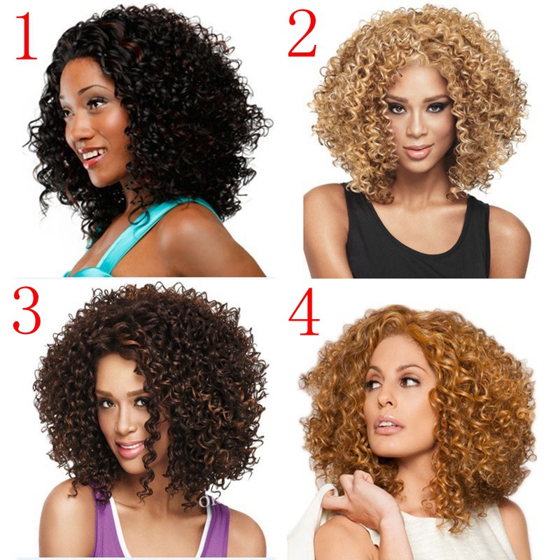 Cross-Border Hot Selling Popular African Black Wigs with Small Curly Hair Foreign Trade European and American Women&#039;s Wig