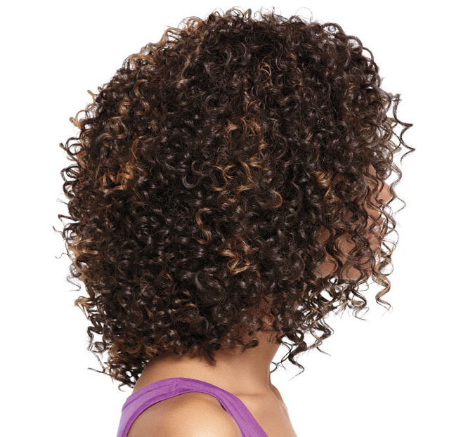 Cross-Border Hot Selling Popular African Black Wigs with Small Curly Hair Foreign Trade European and American Women's Wig