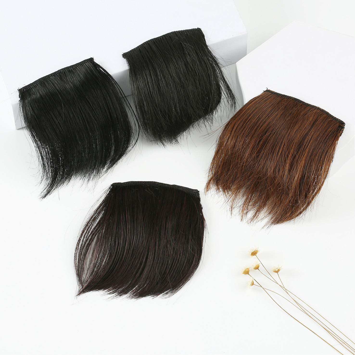 Stock Wig Set Underlay Hair Root Invisible Seamless Spray Fluffy Seamless Mini Hair Pack Hair Supplementing Piece Female