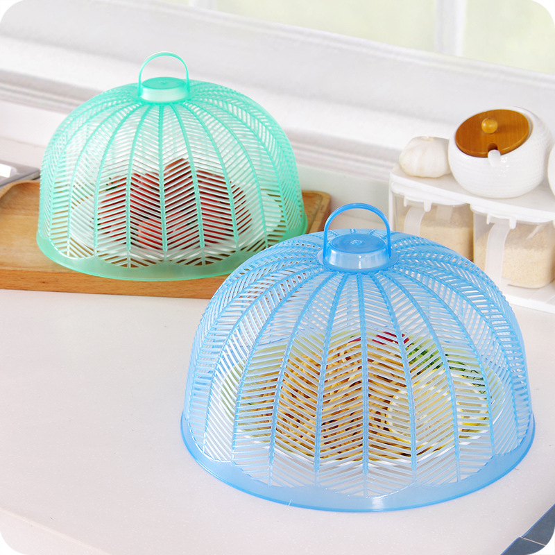 Colorful Plastic Table Cover Food Cover Vegetable Cover Kitchen Summer Anti Fly Vegetable Cover round Dish Cover Vegetable Cover Sub Food Cover
