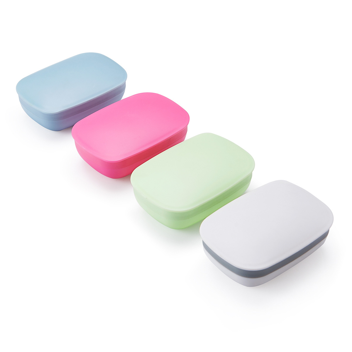 Japanese Style Travel Portable with Cover Soap Dish Waterproof Soap Holder Creative Simple Sealed Face Washing Soap Box with Lid