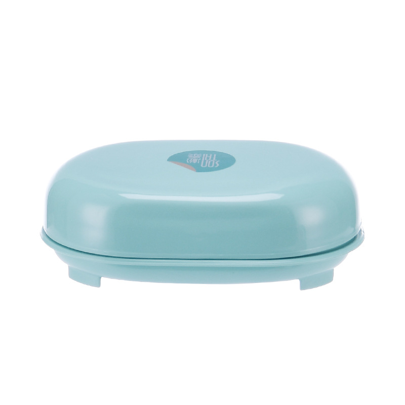 Drain Soap Holder Travel Soap Holder Two-Tone Soap Dish Toilet Portable with Cover Creative Home Factory Direct Sales