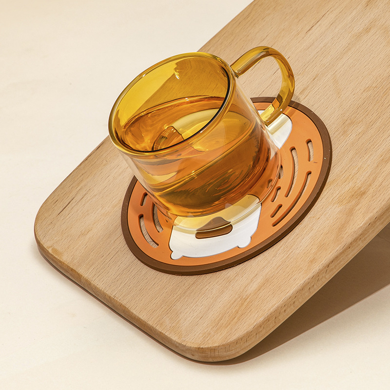 Heat Proof Mat Anti-Scald and Heat-Resistant Household Coasters Waterproof Silicone Dining Table Table Cover Dish Service Plate Potholder Plate Table Mat Cup Mat