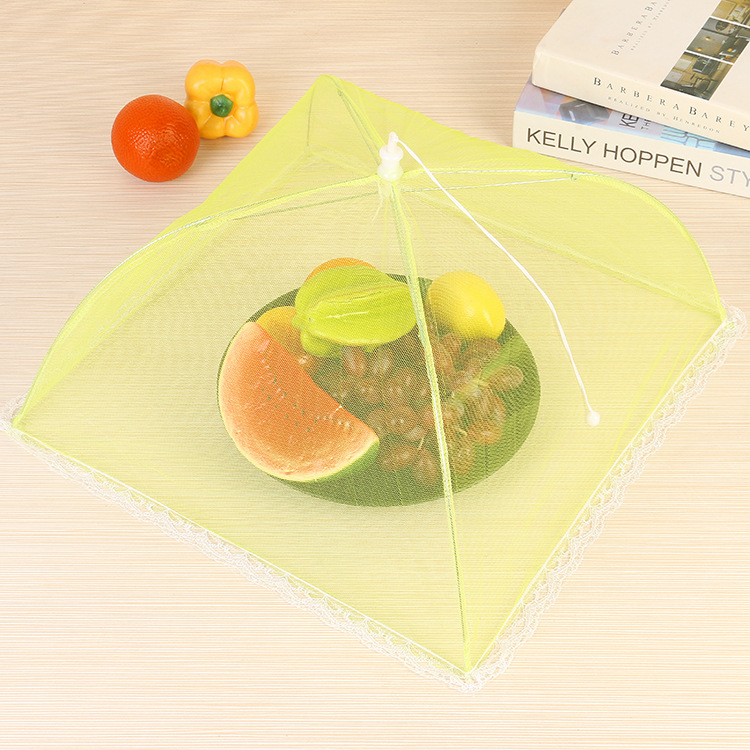 Factory Direct Sales Anti-Fly Table Cover Lace Square Folding Dish Cover Food Cover Meal Cover Kitchen Supplies Factory Direct Sales Anti-Fly Table Cover Lace Square Folding Dish Cover Food Cover Meal Cover Kitchen Supplies