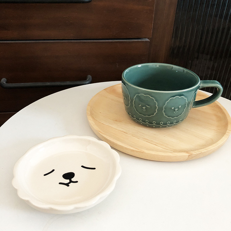 Japanese Cartoon Ceramic Plate Bowl Cute Sheep Soup Plate Children's Dinner Plate Rice Bowl Cup with Cover Household Salad Dish Japanese Cartoon Ceramic Plate Bowl Cute Sheep Soup Plate Children's Dinner Plate Rice Bowl Cup with Cover Household Salad Dish