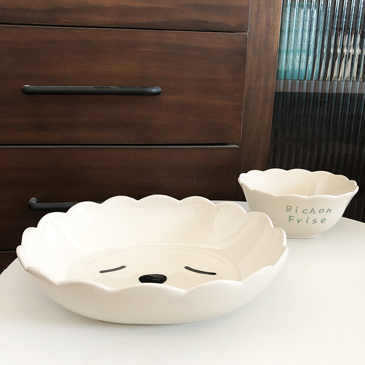 Japanese Cartoon Ceramic Plate Bowl Cute Sheep Soup Plate Children's Dinner Plate Rice Bowl Cup with Cover Household Salad Dish Japanese Cartoon Ceramic Plate Bowl Cute Sheep Soup Plate Children's Dinner Plate Rice Bowl Cup with Cover Household Salad Dish