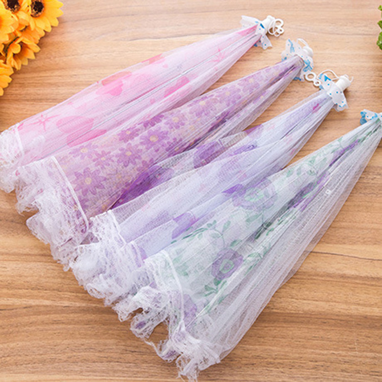  Anti-Fly Table Cover Lace round Folding Dish Cover Folding Food Cover Meal Cover