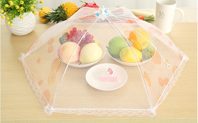 Anti-Fly Table Cover Lace round Folding Dish Cover Folding Food Cover Meal Cover Anti-Fly Table Cover Lace round Folding Dish Cover Folding Food Cover Meal Cover
