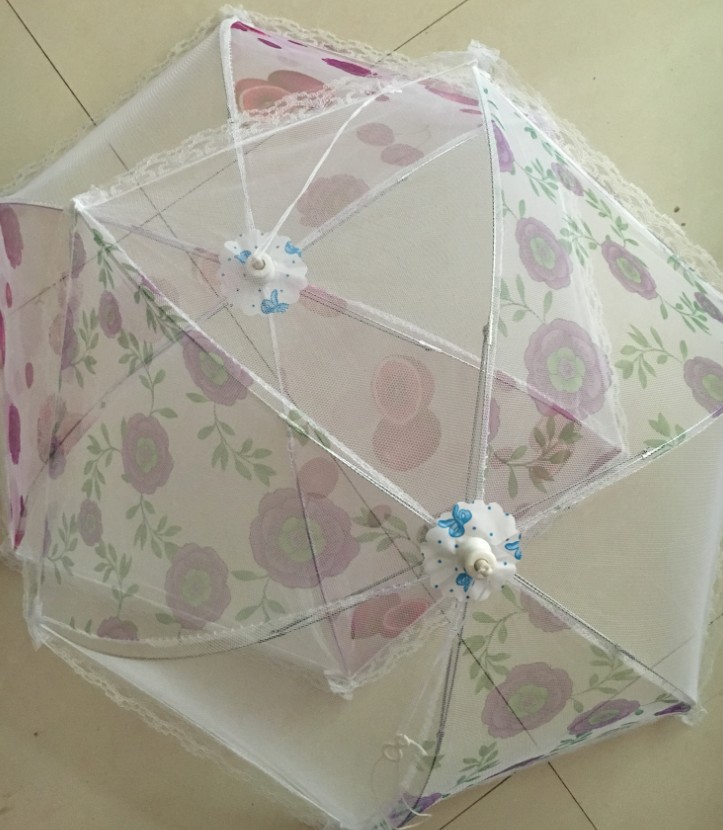 Anti-Fly Table Cover Lace round Folding Dish Cover Folding Food Cover Meal Cover Anti-Fly Table Cover Lace round Folding Dish Cover Folding Food Cover Meal Cover