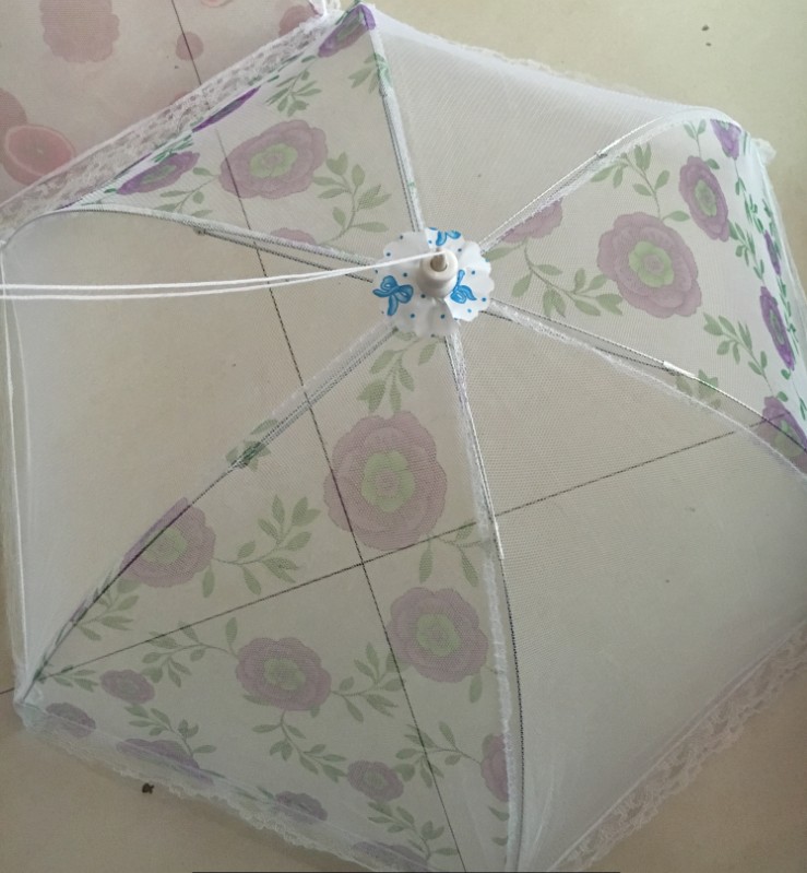 Anti-Fly Table Cover Lace round Folding Dish Cover Folding Food Cover Meal Cover Anti-Fly Table Cover Lace round Folding Dish Cover Folding Food Cover Meal Cover