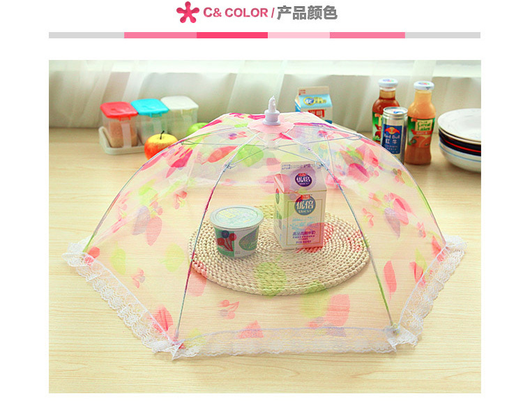 Anti-Fly Table Cover Lace round Folding Dish Cover Folding Food Cover Meal Cover Anti-Fly Table Cover Lace round Folding Dish Cover Folding Food Cover Meal Cover