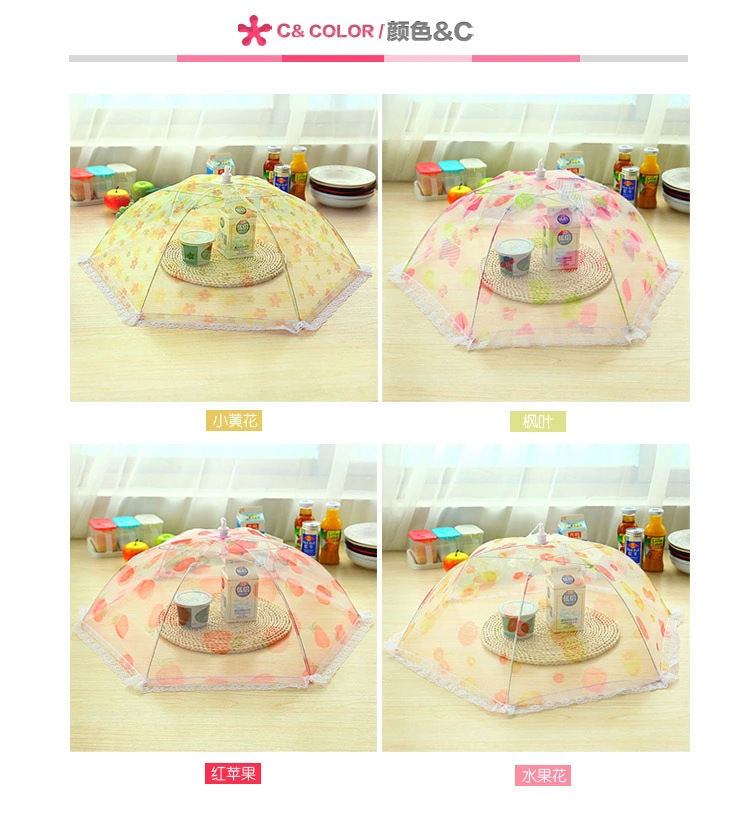 Anti-Fly Table Cover Lace round Folding Dish Cover Folding Food Cover Meal Cover Anti-Fly Table Cover Lace round Folding Dish Cover Folding Food Cover Meal Cover