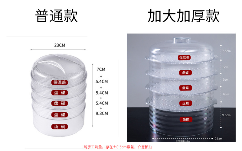Thermal Food Cover Stackable Storage Refrigerator Food Cover Household Seal Transparent Plastic Dust-Proof Dish Cover Thermal Food Cover Stackable Storage Refrigerator Food Cover Household Seal Transparent Plastic Dust-Proof Dish Cover