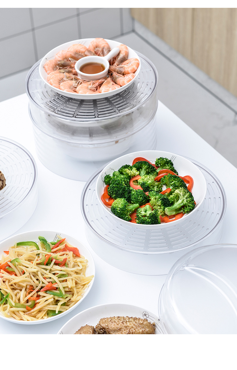 Thermal Food Cover Stackable Storage Refrigerator Food Cover Household Seal Transparent Plastic Dust-Proof Dish Cover Thermal Food Cover Stackable Storage Refrigerator Food Cover Household Seal Transparent Plastic Dust-Proof Dish Cover