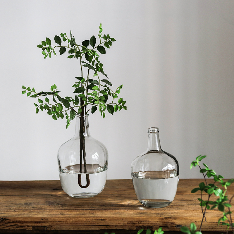 Drunk Horse Bell Vase Big Belly Vase Big Belly Vase Table Ornaments Vase Hydroponic Hydroponic Ordinary Glass Vase