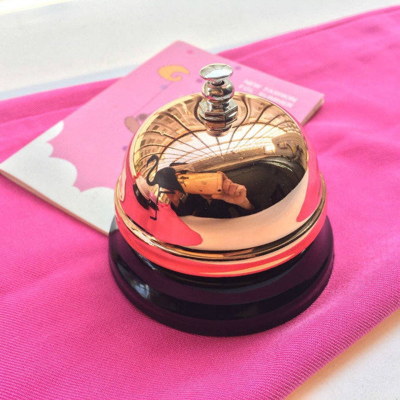 Zaka Flamingo Student Gift Creative Bar Dining Bell Calling Bell Table Bell Handbell Responder Pet Bell
