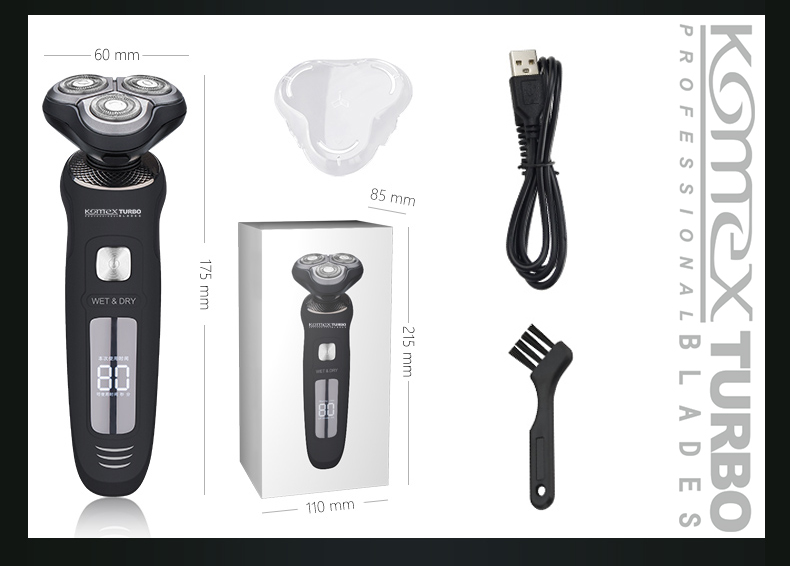 KOMEX KOMEX 3D shaver recharging shaver