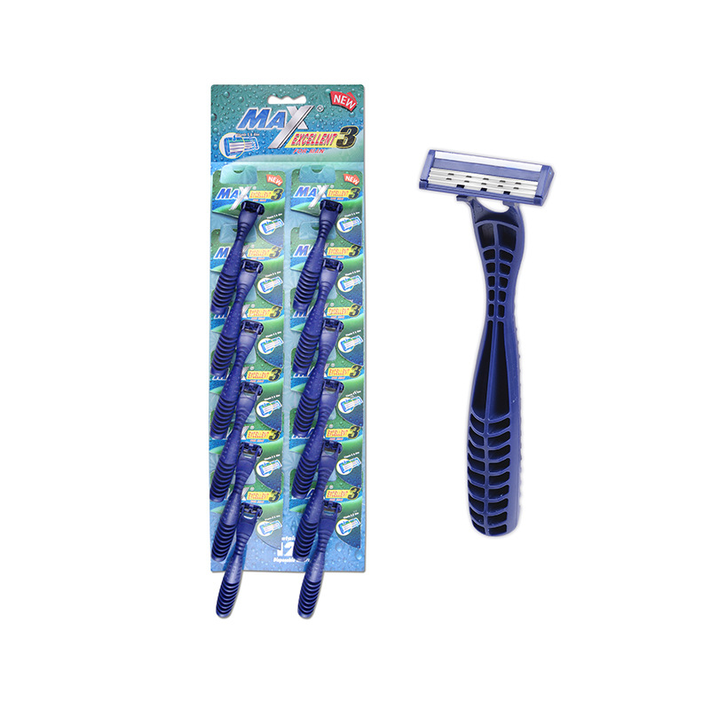 MAX manufacturer three - layer induction head stainless steel, the disposable hand shaver men &#039;s razor old shaver