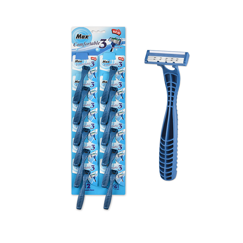MAX manufacturer three - layer induction head stainless steel, the disposable hand shaver men &#039;s razor old shaver