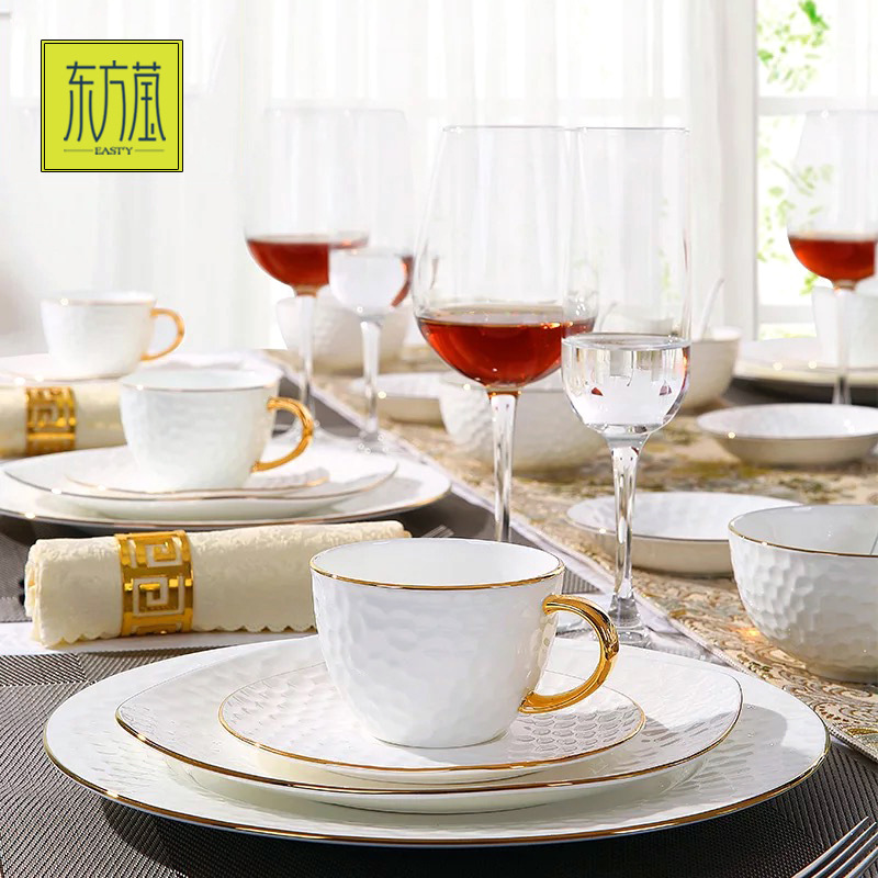 Oriental Ying Bone China Western Tableware Table Bone China Dinner Plate Bone China Steak Plate Model Room Tableware Ceramic Dinner Plate Oriental Ying Bone China Western Tableware Table Bone China Dinner Plate Bone China Steak Plate Model Room Tableware Ceramic Dinner Plate