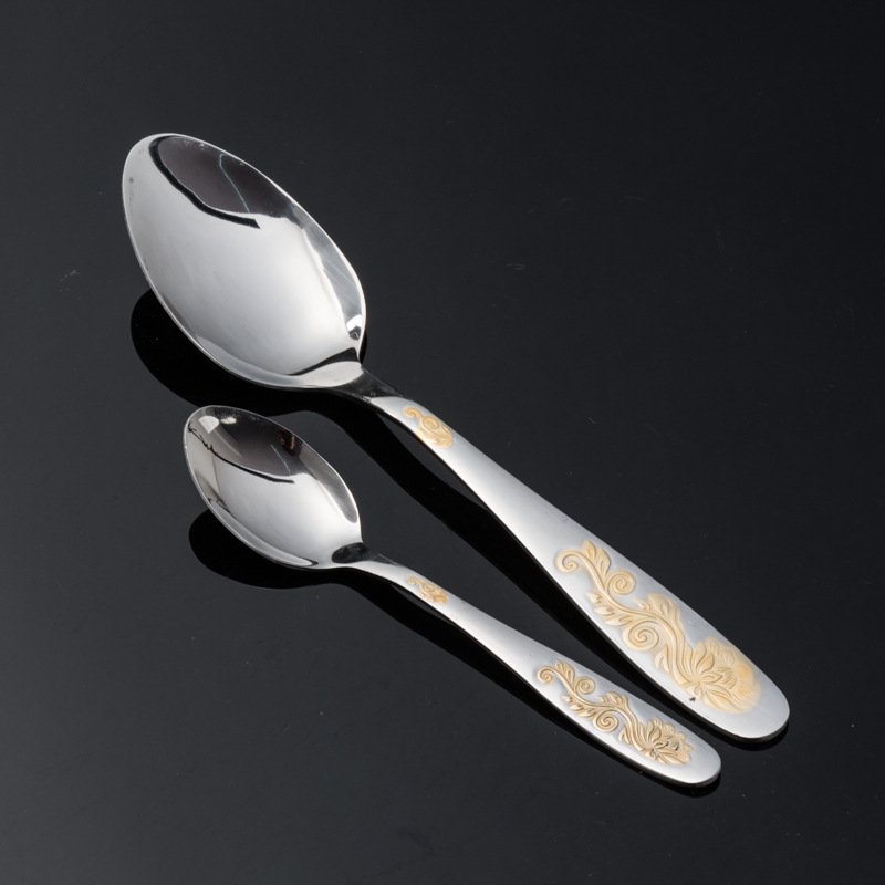 High - grade stainless steel thickened knife and fork spoon steak western meal knife and fork spoon set three sets of four sets of gifts High - grade stainless steel thickened knife and fork spoon steak western meal knife and fork spoon set three sets of four sets of gifts