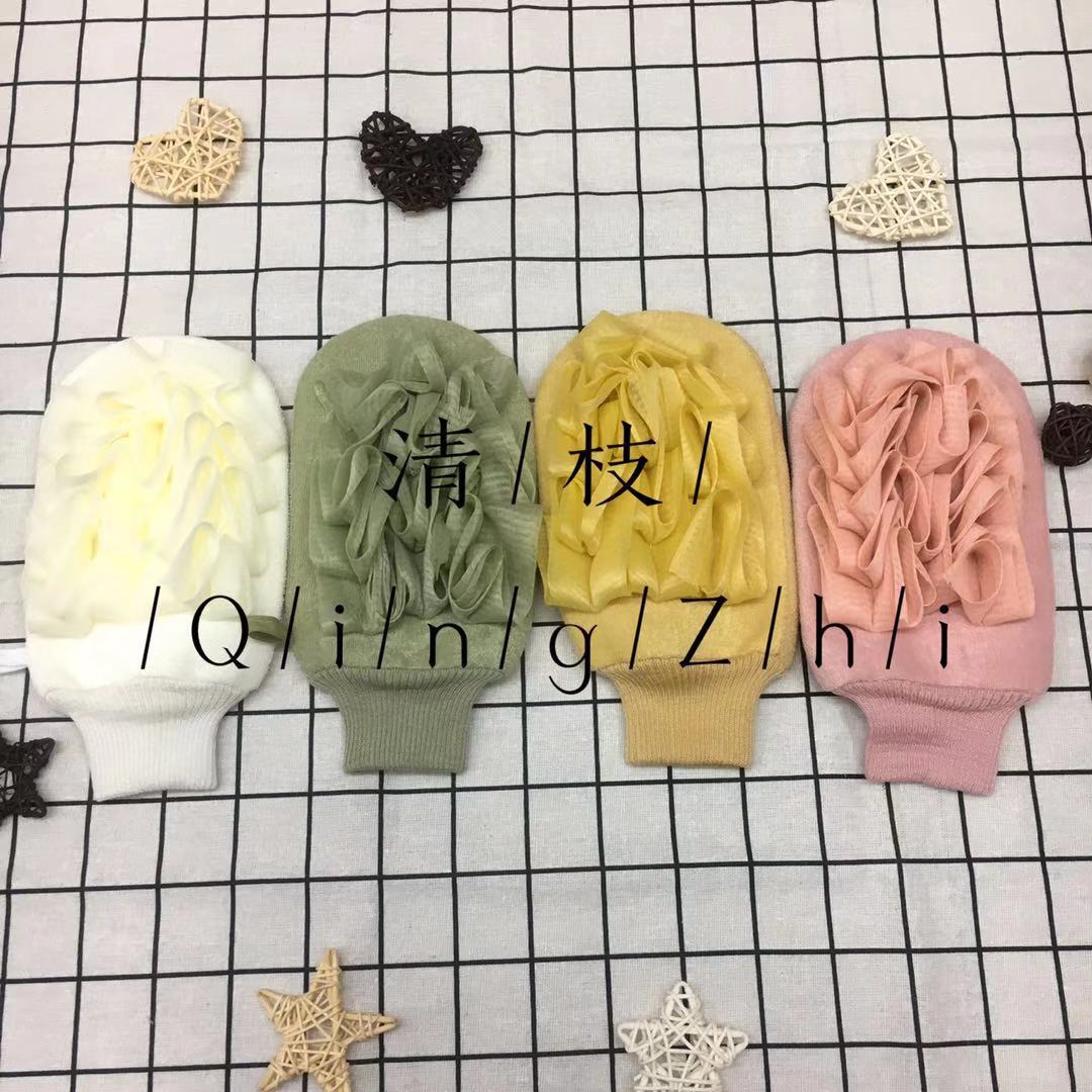 Qingzhi Brand Light Color Series Mesh Sponge Wash Cloth Bath Gloves Foaming Clean Skin Qingzhi Brand Light Color Series Mesh Sponge Wash Cloth Bath Gloves Foaming Clean Skin