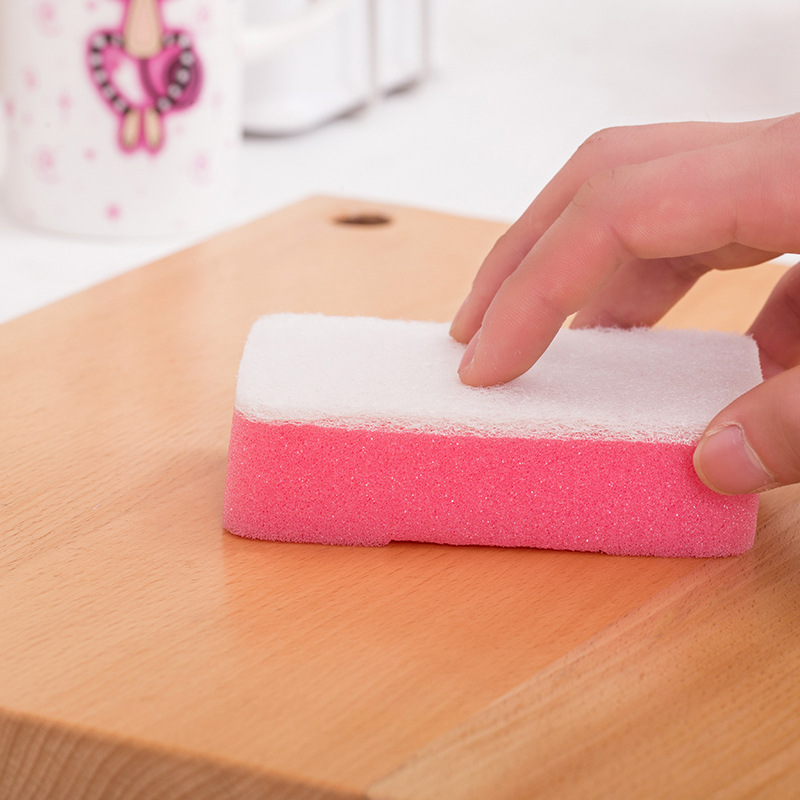 Factory Wholesale High-Density Dishwashing Sponge Kitchen Clean Water Absorption Oil-Free Special Wash Tenacious Stains Sponge