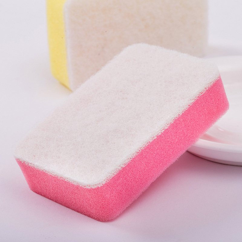 Factory Wholesale High-Density Dishwashing Sponge Kitchen Clean Water Absorption Oil-Free Special Wash Tenacious Stains Sponge