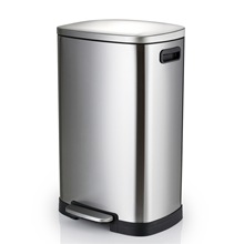 Hotel Stainless Steel Trash Can Classification Dustbin Kitchen Indoor Environmental Protection Double Barrel with Lid Large Pedal Commercial Use Hotel Stainless Steel Trash Can Classification Dustbin Kitchen Indoor Environmental Protection Double Barrel with Lid Large Pedal Commercial Use