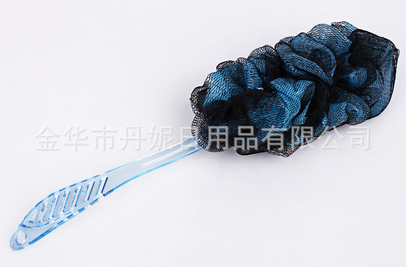 Long handle bath flower/bath ball/bath ball/bath ball/bath ball with handle black color bath wipe