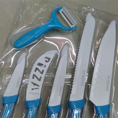 Gift set kitchen knife spray paint knife printing knife five-piece set fruit knife chef knife direct selling Gift set kitchen knife spray paint knife printing knife five-piece set fruit knife chef knife direct selling