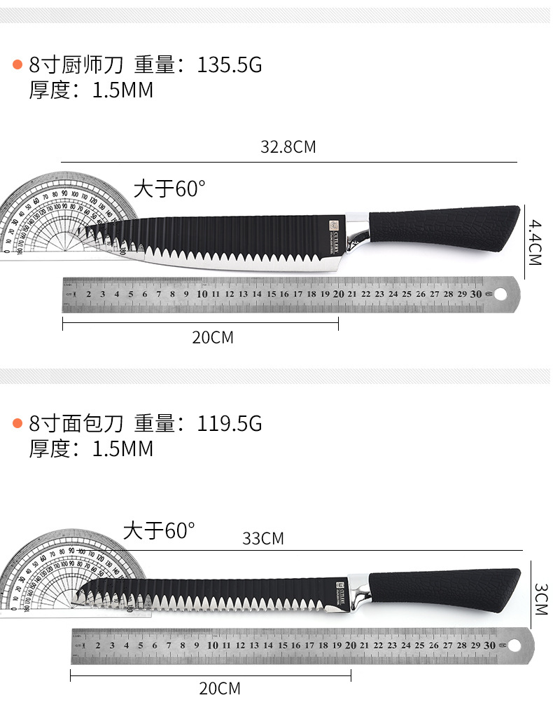 Cross-Border Embossed Kitchen Knife Kit Stainless Steel Kitchen Knife Small Kitchen Knife Bread Knife Cleaver Fruit Knife Universal Knife Cross-Border Embossed Kitchen Knife Kit Stainless Steel Kitchen Knife Small Kitchen Knife Bread Knife Cleaver Fruit Knife Universal Knife