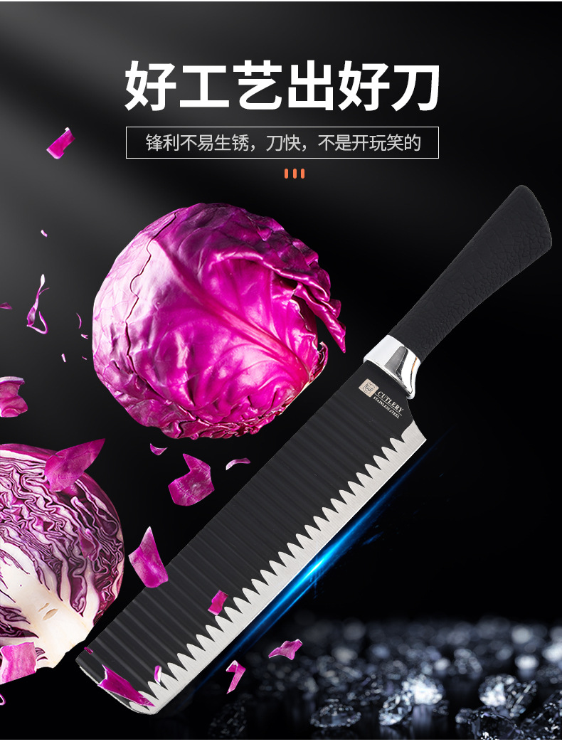 Cross-Border Embossed Kitchen Knife Kit Stainless Steel Kitchen Knife Small Kitchen Knife Bread Knife Cleaver Fruit Knife Universal Knife Cross-Border Embossed Kitchen Knife Kit Stainless Steel Kitchen Knife Small Kitchen Knife Bread Knife Cleaver Fruit Knife Universal Knife