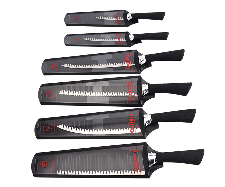 Cross-Border Embossed Kitchen Knife Kit Stainless Steel Kitchen Knife Small Kitchen Knife Bread Knife Cleaver Fruit Knife Universal Knife Cross-Border Embossed Kitchen Knife Kit Stainless Steel Kitchen Knife Small Kitchen Knife Bread Knife Cleaver Fruit Knife Universal Knife