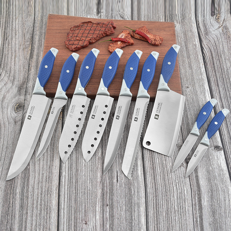 Brand a Foreign Trade Stainless Steel Knife Kitchen Set Chef Knife Kitchen Knife Bread Knife Cleaver Fruit Knife Slicing Knife