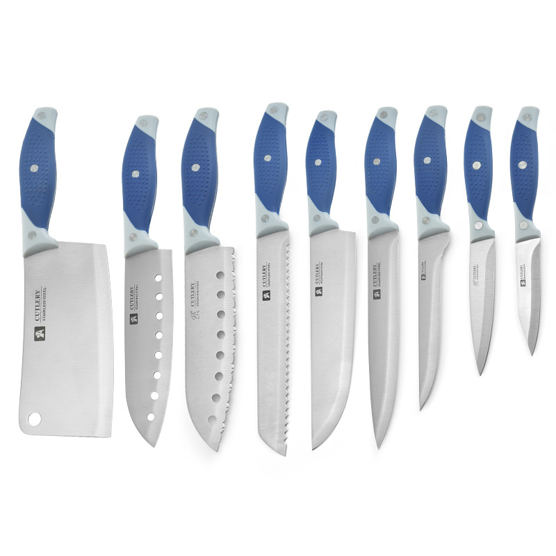 Brand a Foreign Trade Stainless Steel Knife Kitchen Set Chef Knife Kitchen Knife Bread Knife Cleaver Fruit Knife Slicing Knife