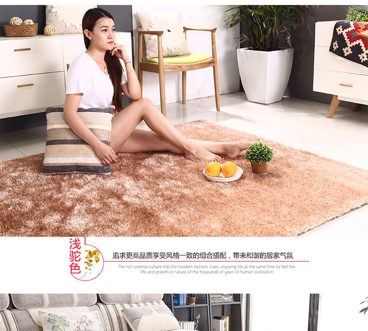 Nordic Living Room Coffee Table Carpet Disposable Household Bedroom Light Luxury Bedside Blanket Exhibition Hall Plush Decorative Bright Silk Floor Mat Nordic Living Room Coffee Table Carpet Disposable Household Bedroom Light Luxury Bedside Blanket Exhibition Hall Plush Decorative Bright Silk Floor Mat