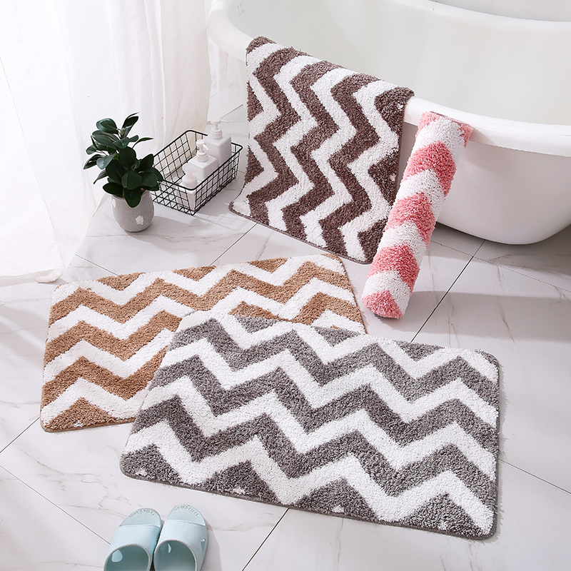 Simple bathroom door absorbent non-slip mat mat carpet door cross-border hair replacement