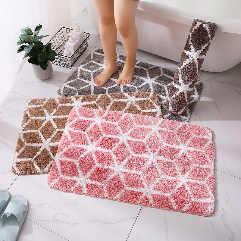Simple bathroom door absorbent non-slip mat mat carpet door cross-border hair replacement
