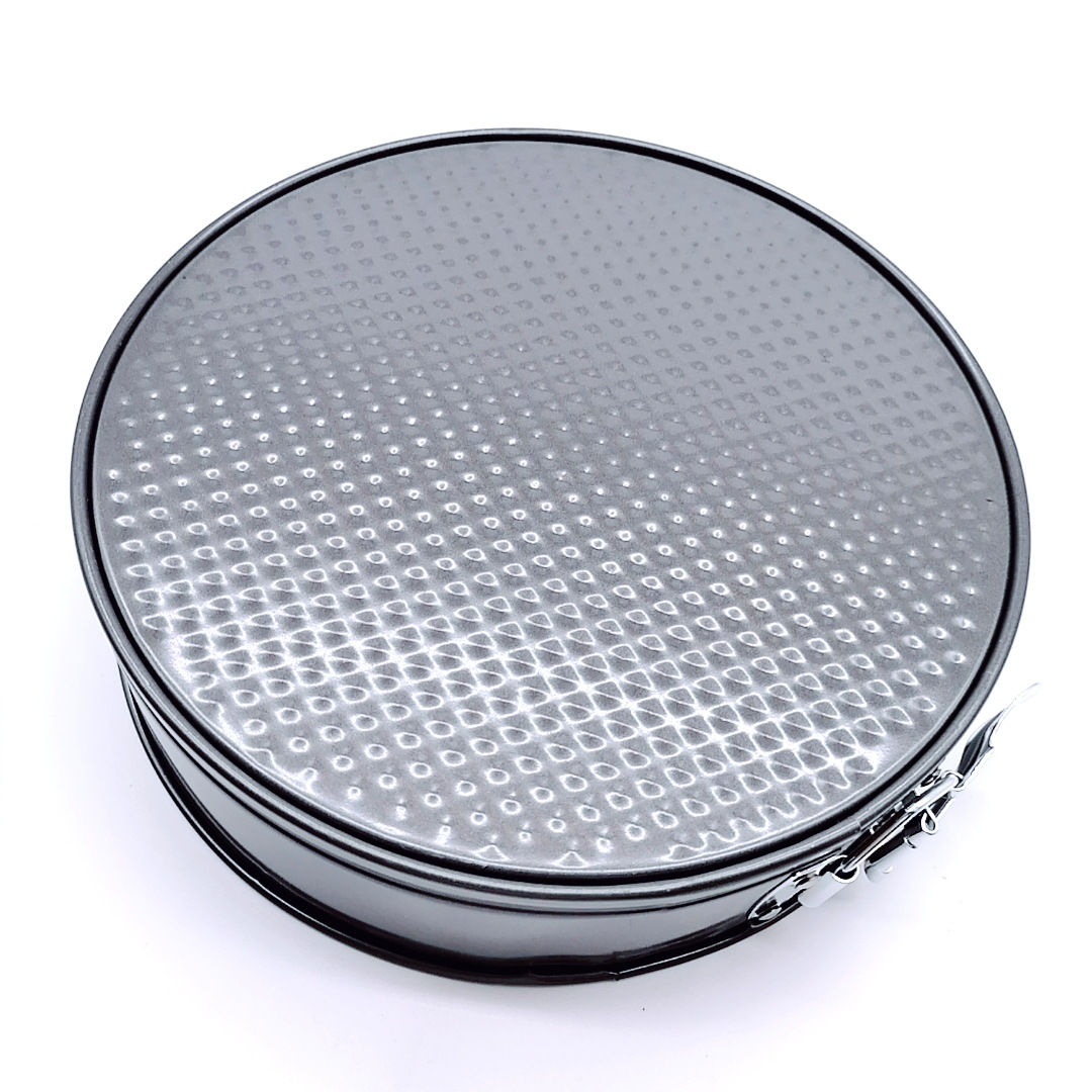 Color Box 6Pc Live Bottom with Buckle Cake Mold round Gray Carbon Steel Spray Non-Stick Live Bottom Cake Mold Color Box 6Pc Live Bottom with Buckle Cake Mold round Gray Carbon Steel Spray Non-Stick Live Bottom Cake Mold