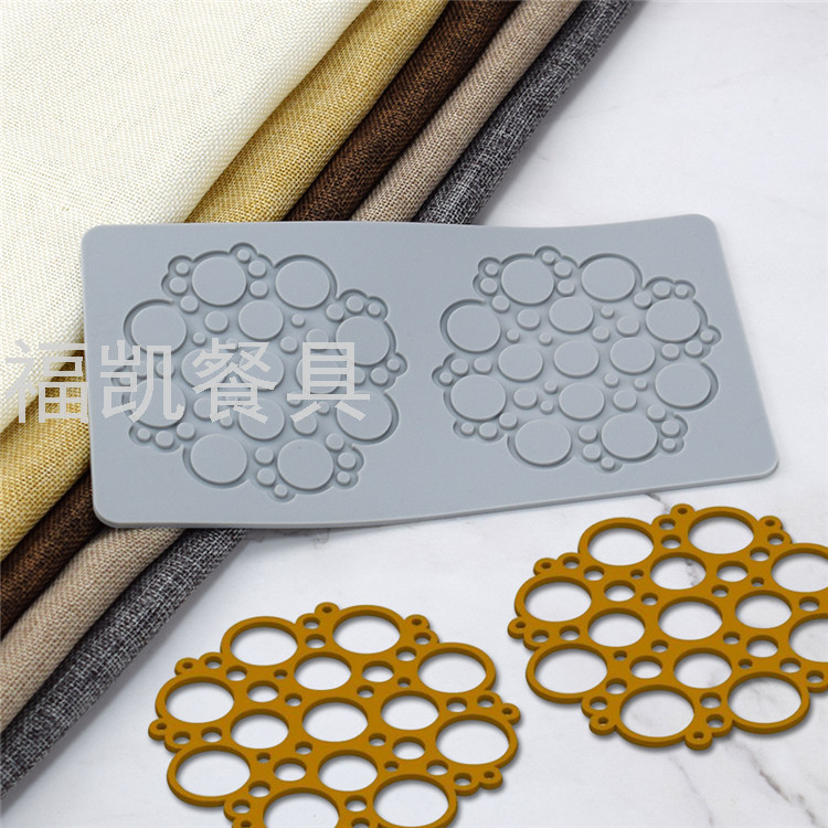 2-Piece Retro Embossed Lace Mold Fondant Cake Mold European Style Creative Plate Decorative Hollow Molecular Vegetable Mold
