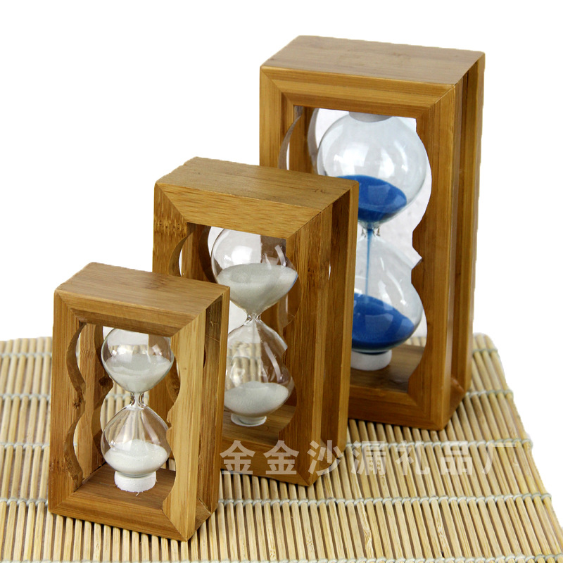 The Qixi Festival romantic gift time hourglass hourglass bamboo wholesale